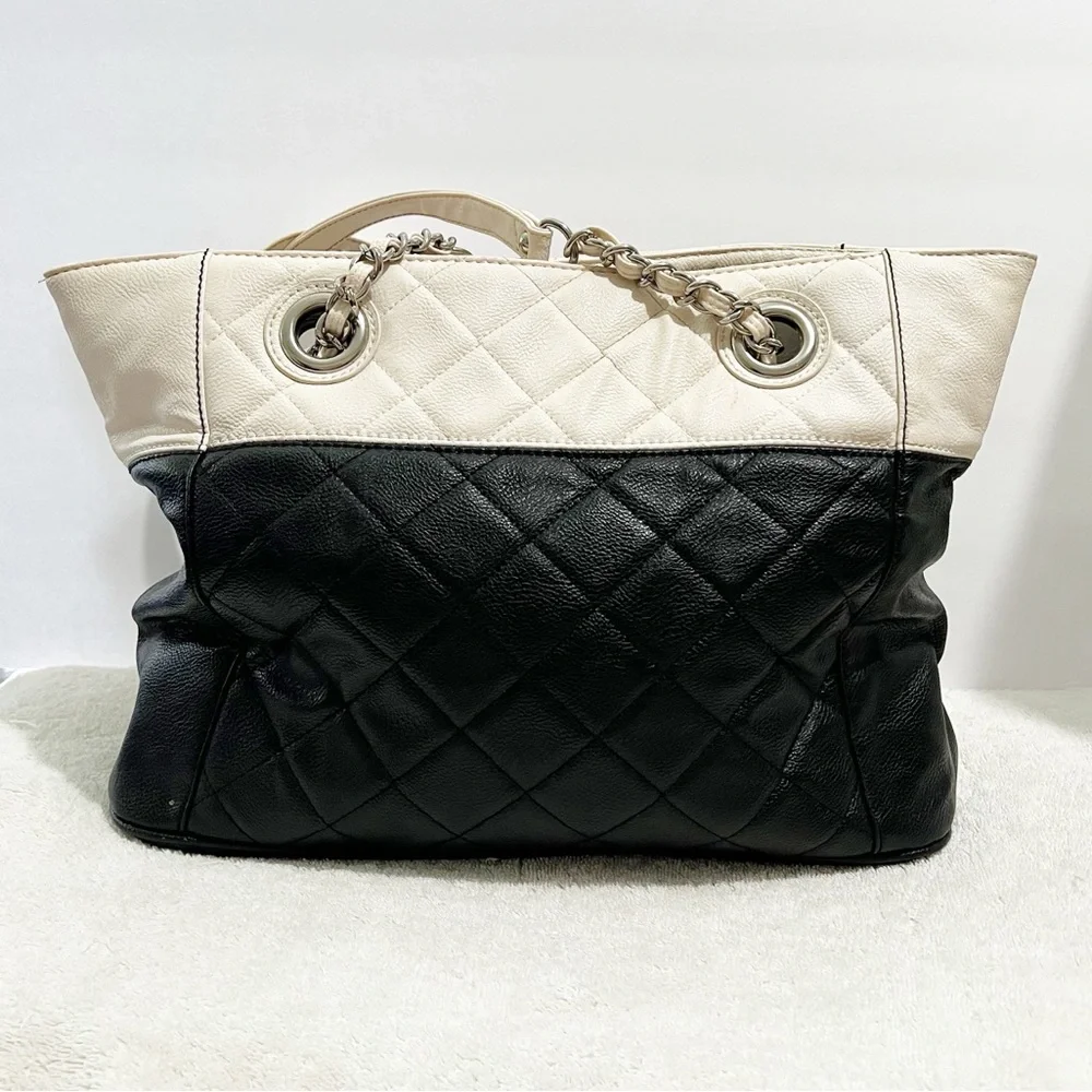 Nine West 2 Strap Shoulder Satchel Bag Career Travel Business Office